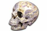 Realistic Chevron Amethyst Skull #382160-2